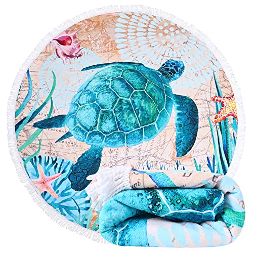 LIVILAN Sea Turtle Beach Towel