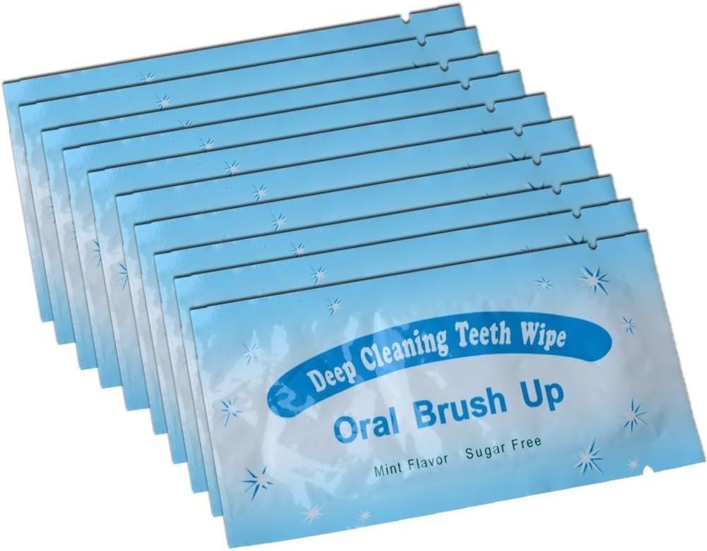 100 PCS Deep Cleaning Finger Toothbrush Teeth Cleaning Whitening Wipes for Oral Brush Ups Mint Flavor 100 PCS Deep Cleaning Finger Toothbrush Teeth Cleaning Whitening Wipes for Oral Brush Ups Mint Flavor