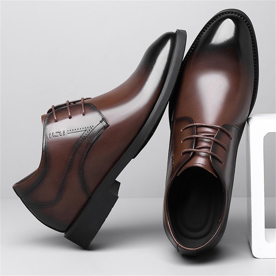VIBLiSS Herren Unsichtbare Höhe Erhöhung Kleid Schuhe Casual Aufzug Oxford Für Casual Hochzeit Business Formal
