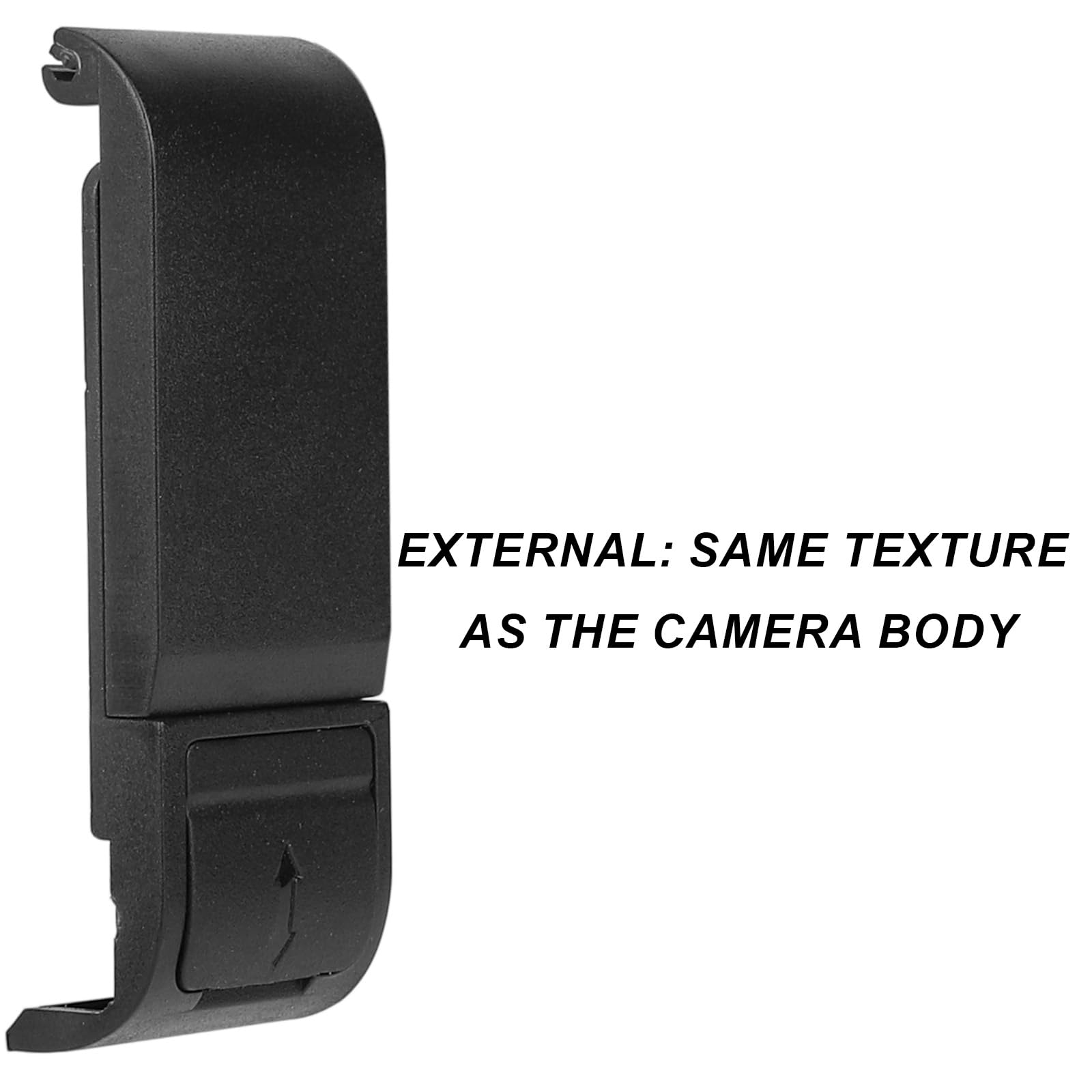 Coperchio Della Batteria Laterale per GoPro, Custodia Protettiva Batteria di Ricambio Antipolvere Nera con Porta Ricarica di Tipo C per GoPro Hero 9 10 11 12 13