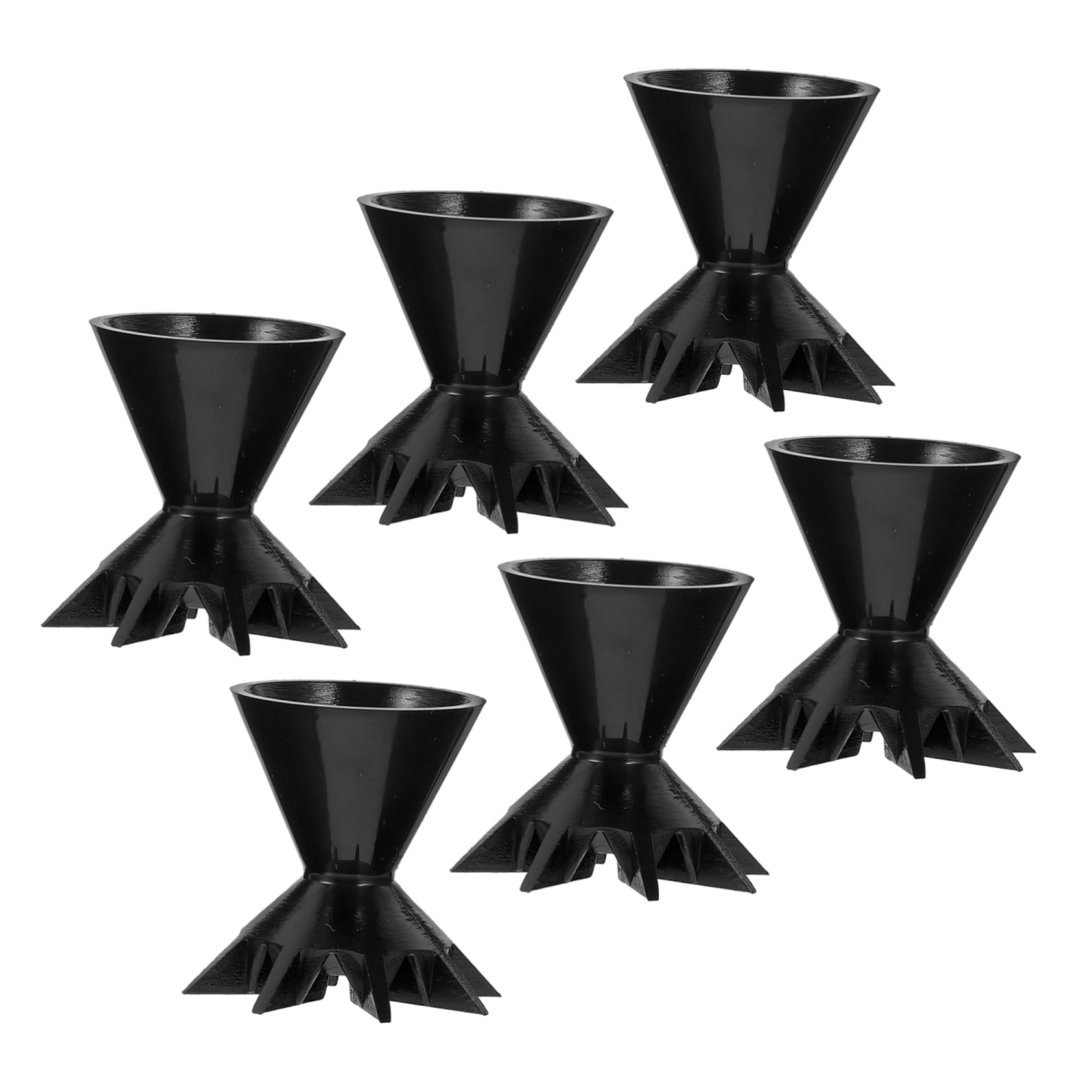 ERINGOGO Silicone Painting Cups Lids 6pcs Reusable Funnel Cups for Pouring Paint Supplies