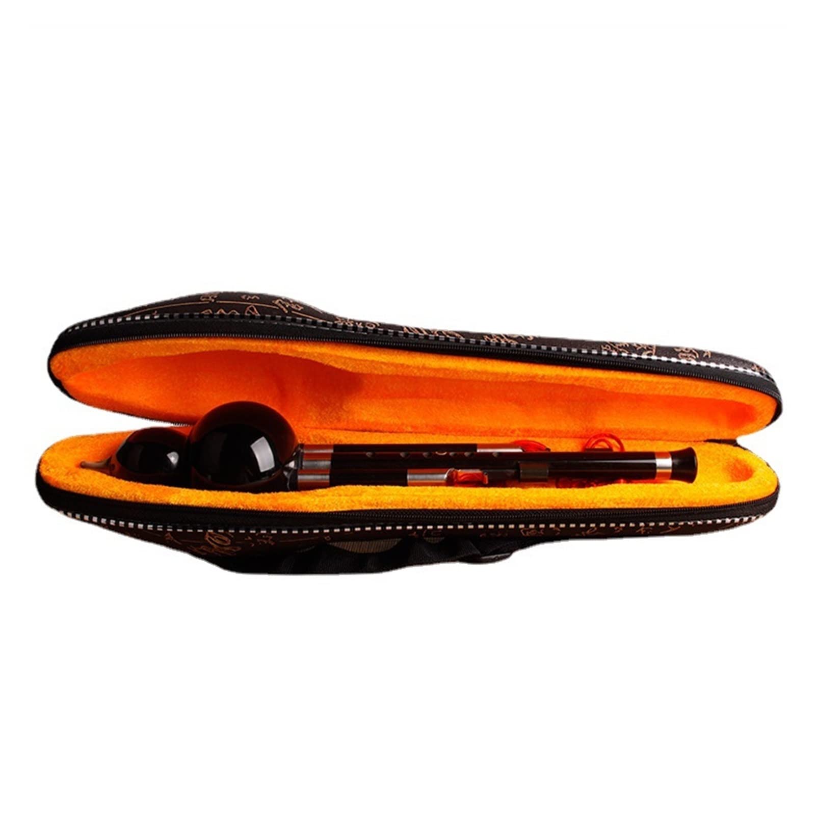 Hulusi-Flöte Musical Instrument Black Wood Cucurbit Seide Handgemachte Wind (Color : Bb)