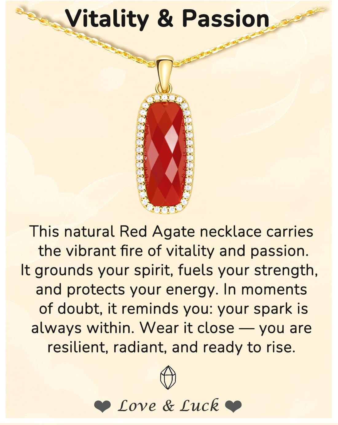 YEETONDA Natural Gemstone New Beginnings Graduation 925 Sterling Silver Plated with 18K Gold Protection Necklace for Women