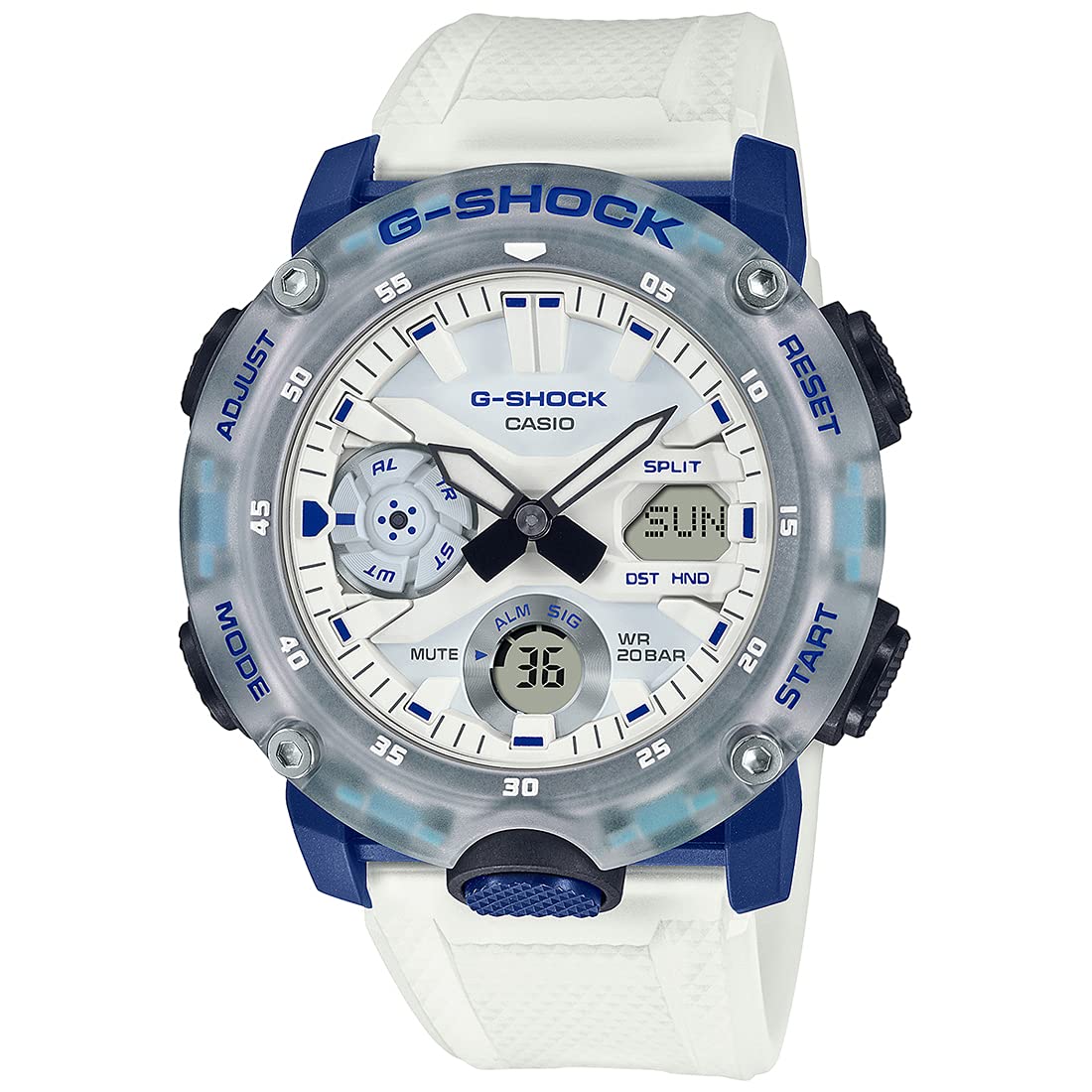 Casio Analog-Digital White Dial Mens Watch-GA-2000HC-7ADR (B099DVK42V) Amazon Price History, Amazon Price Tracker