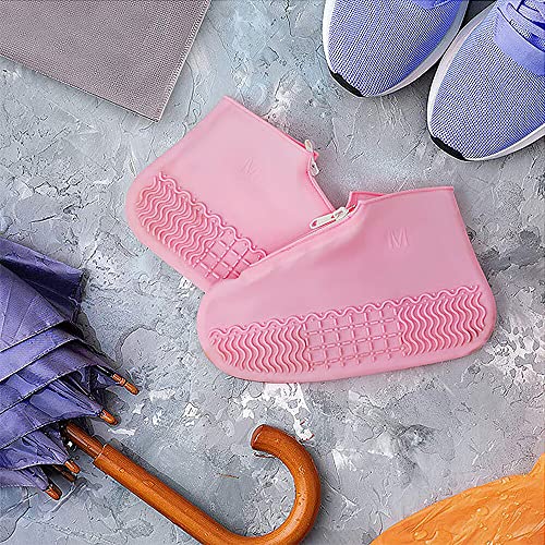 Cobertura de silicone reutilizável à prova d'água antiderrapante galochas com zíper fácil de usar n
