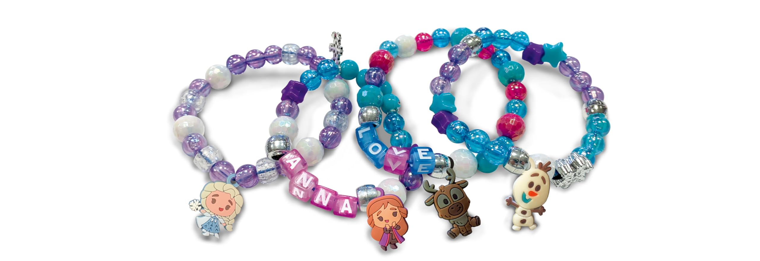 Liscianigiochi Elsa Frozen My Secret Beads Set 104581, wielokolorowy