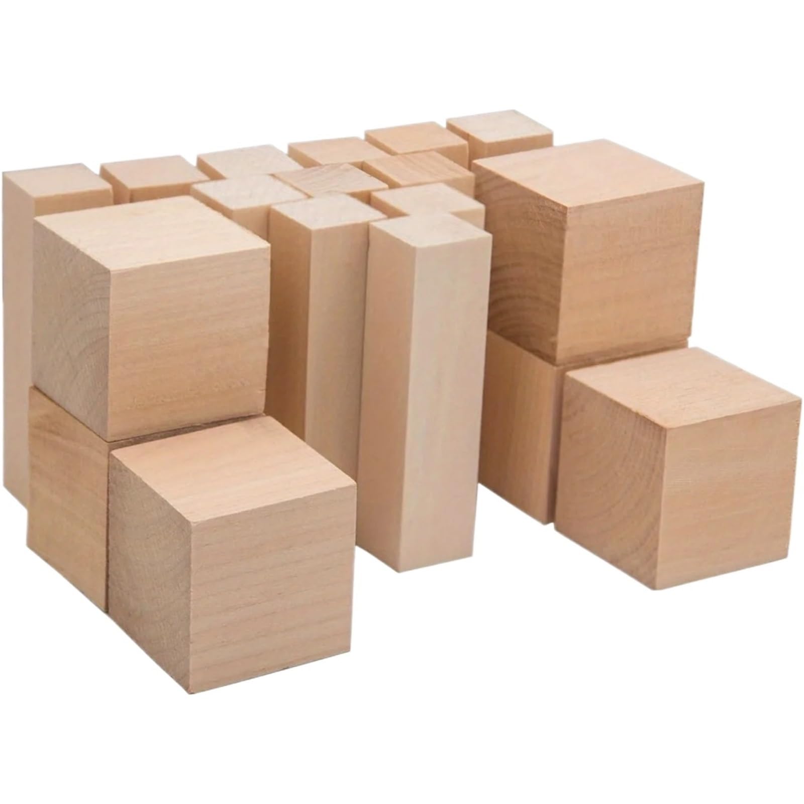 18 bloques de tallado madera tilo 50 mm for kit
