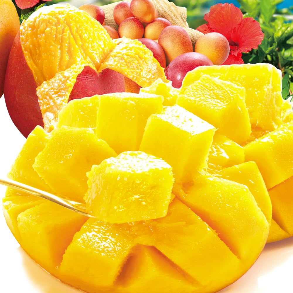 Kokkaen Mango Fluttering Apple Mango, 2.2 lbs (1 kg), For Home Use, Miyazaki Mango, Grown Fruit, Ripe Fruit, Food