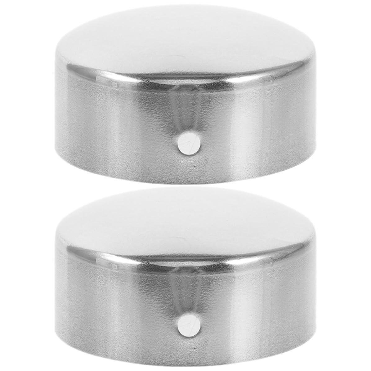 SHINEOFI Handrail End Caps Stainless Steel 40Mm Round Plugs with Accessories for Staircase Railings Sturdy Protective Cover for Indoor and Outdoor Use