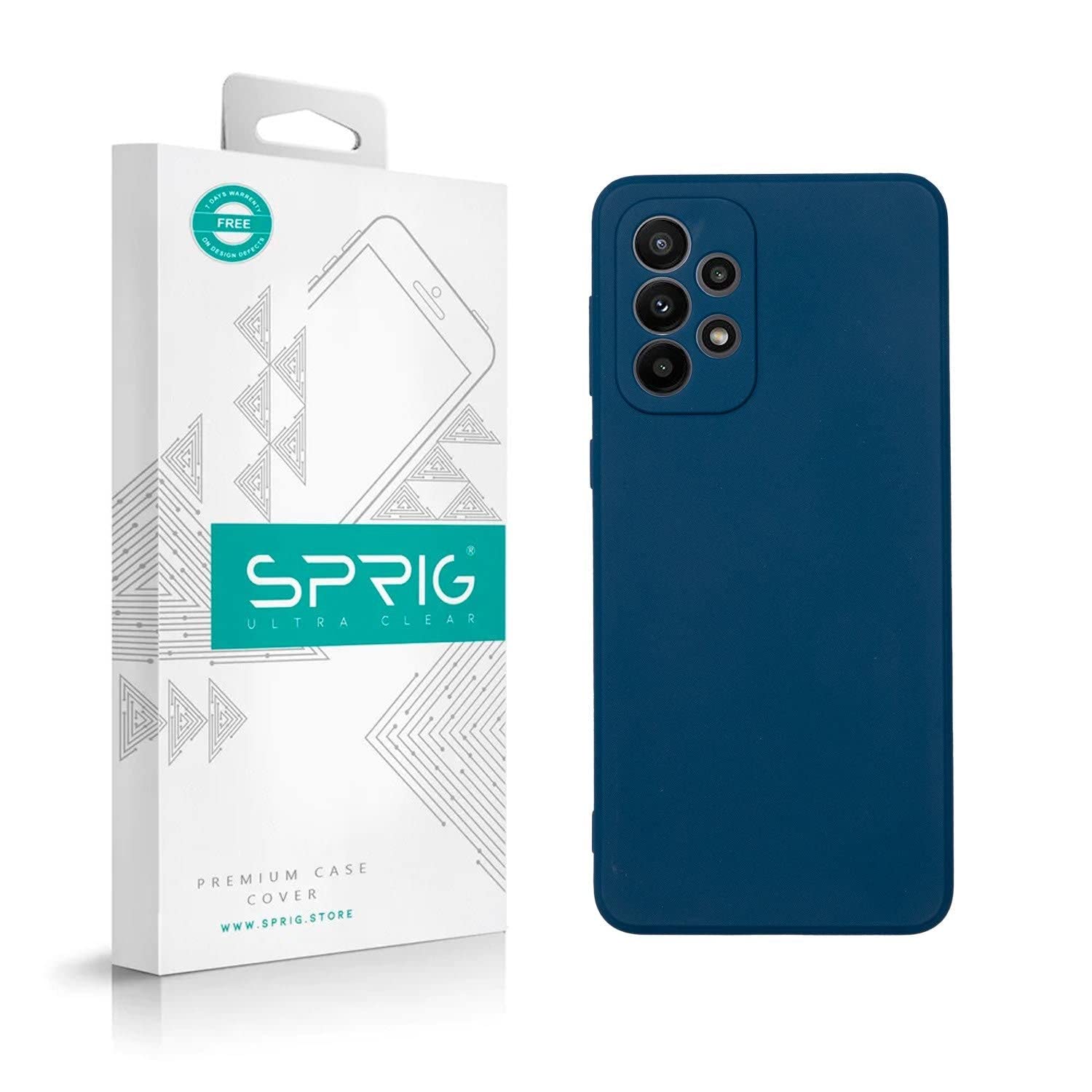 SPRIG Compatible with Samsung Galaxy A33 Phone TPU Basic Premium Back Cover Drop Tested Shock Proof Mobile Case for Men, Women, Boys and Girls with Camera Protection (Blue) (B0BRJ6MP4Y) Amazon Price History, Amazon Price Tracker