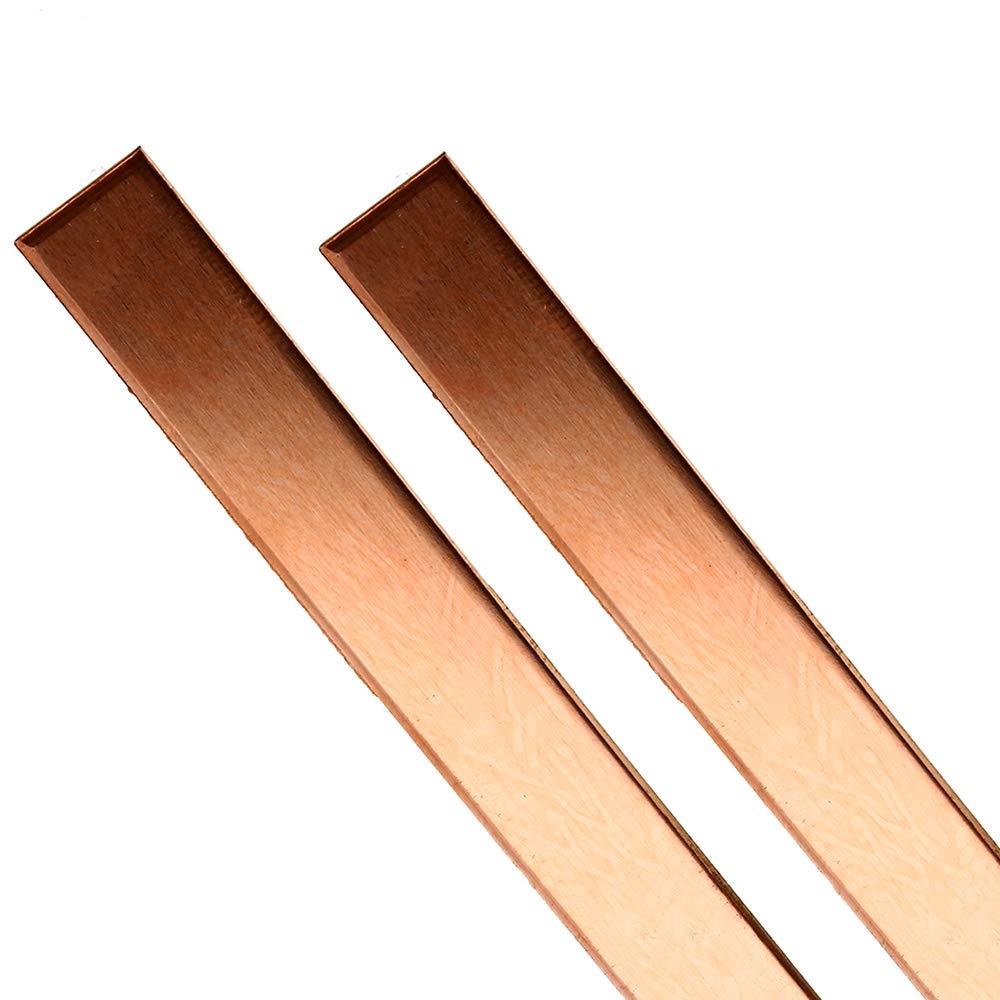 Lirhiqygf Copper Flat Bar,T2 Cu Bar Copper Sheet Rod Thickn 4Mm/Width 15Mm