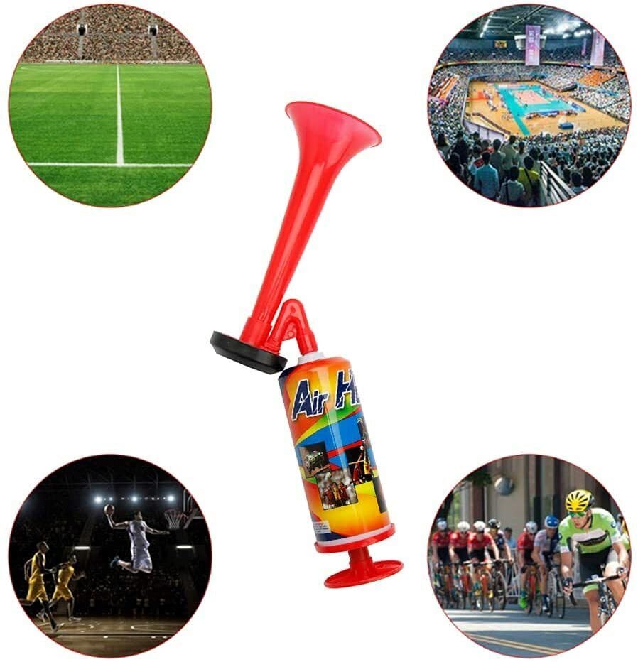 Air Horn Noise Maker Graduation Handpush Horn, Airhorn for Boating Camping Party Supplies Xmas Holiday Celebration Favors Soccer Sports Games