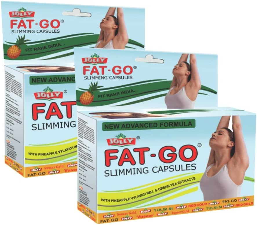 Jolly Fat Go Capsules (Ayurvedic Weight Reduce Capsules For Unisex) - Pack of 2