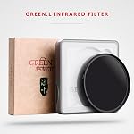 GREEN.L 52mm Filtre infrarouge, 52mm IR 720nm (R72) Filtre pour objectif caméra