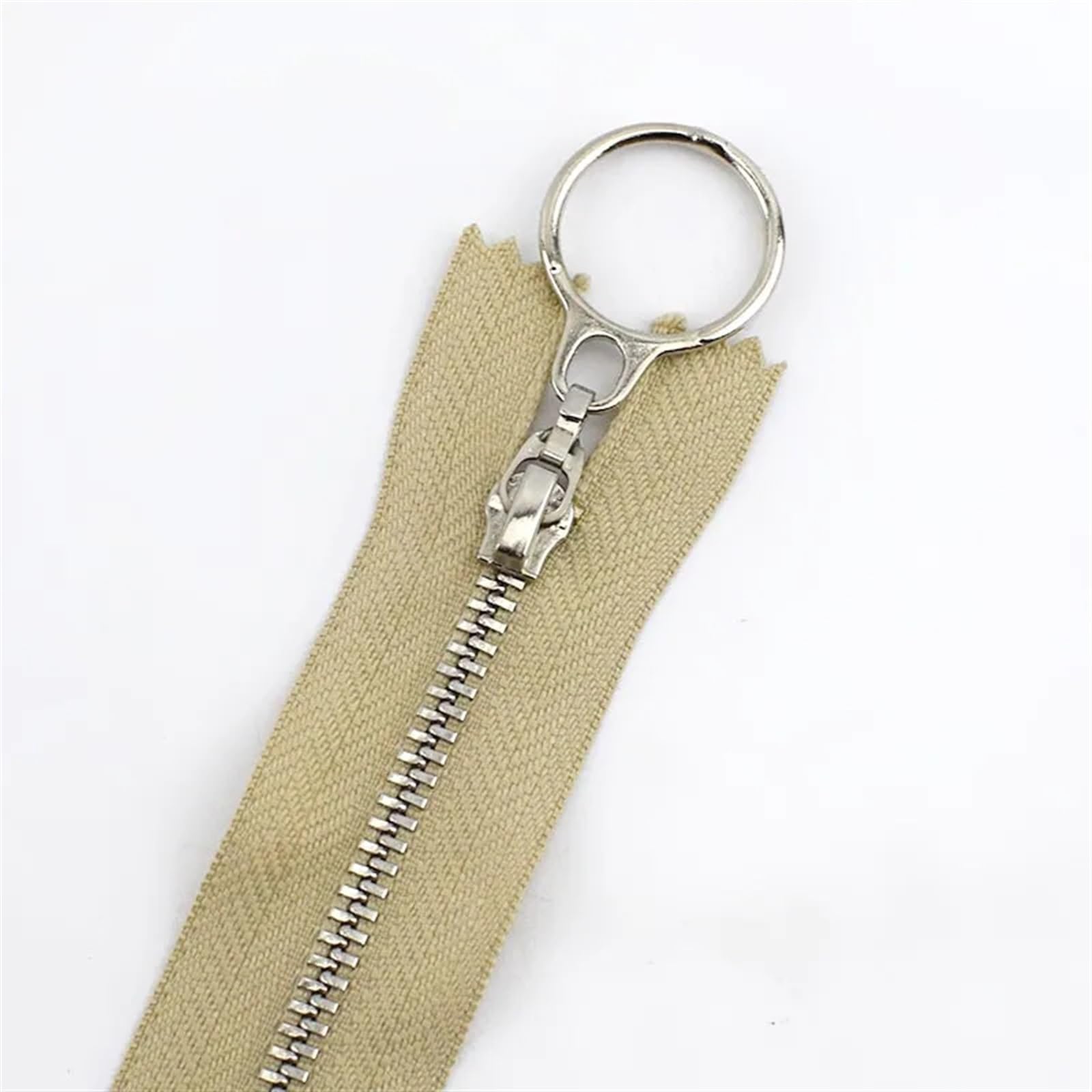 Zip， 5Pcs Zippers Garment Bag Decor Zip Reapir Kit DIY Sewing Accessories(ZA090 Khaki,CLOSEEND 15CM-5PCS)