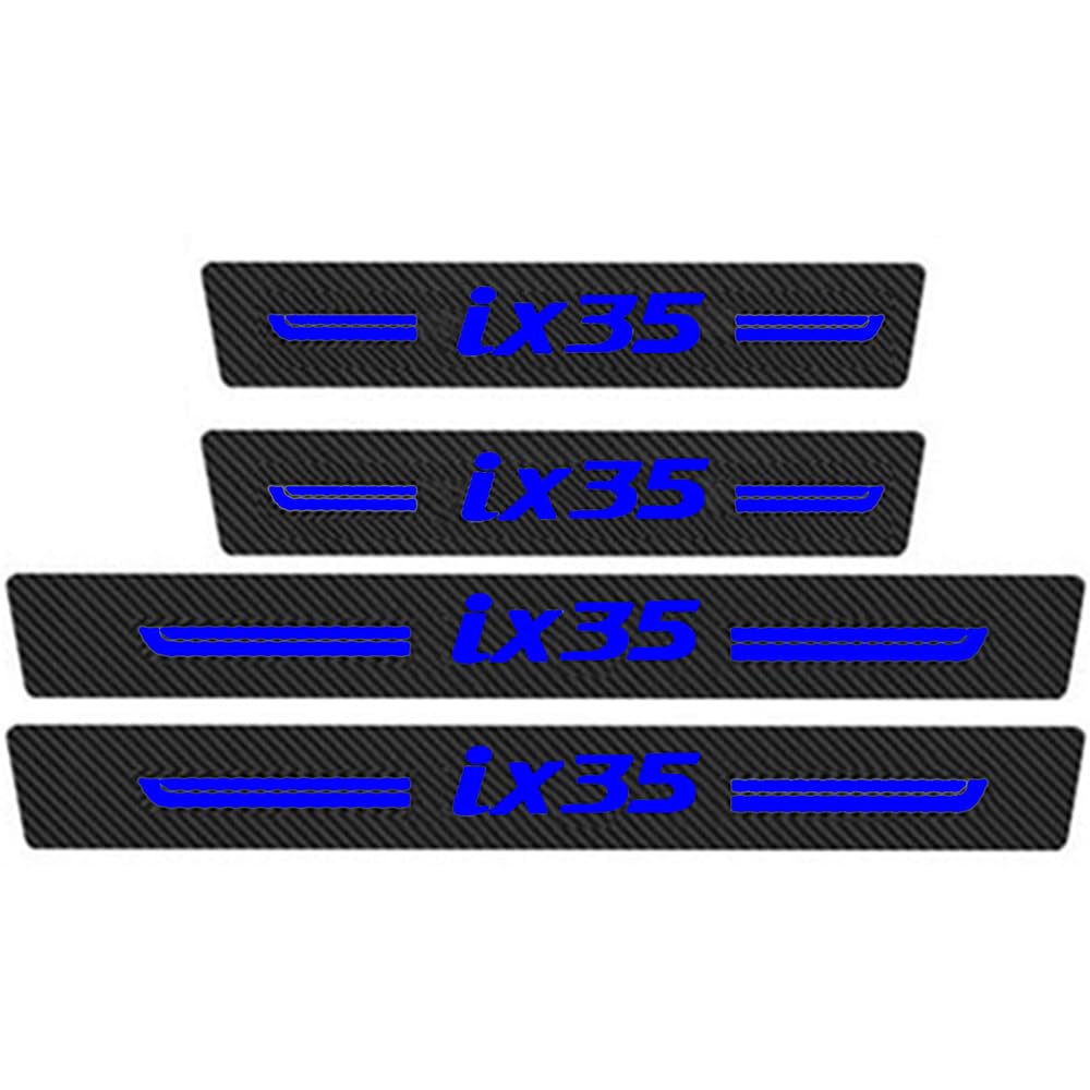 Sdyayfge C 4Pcs Kick Plates Ar Door Sill Protector,For Hyundai Ix35