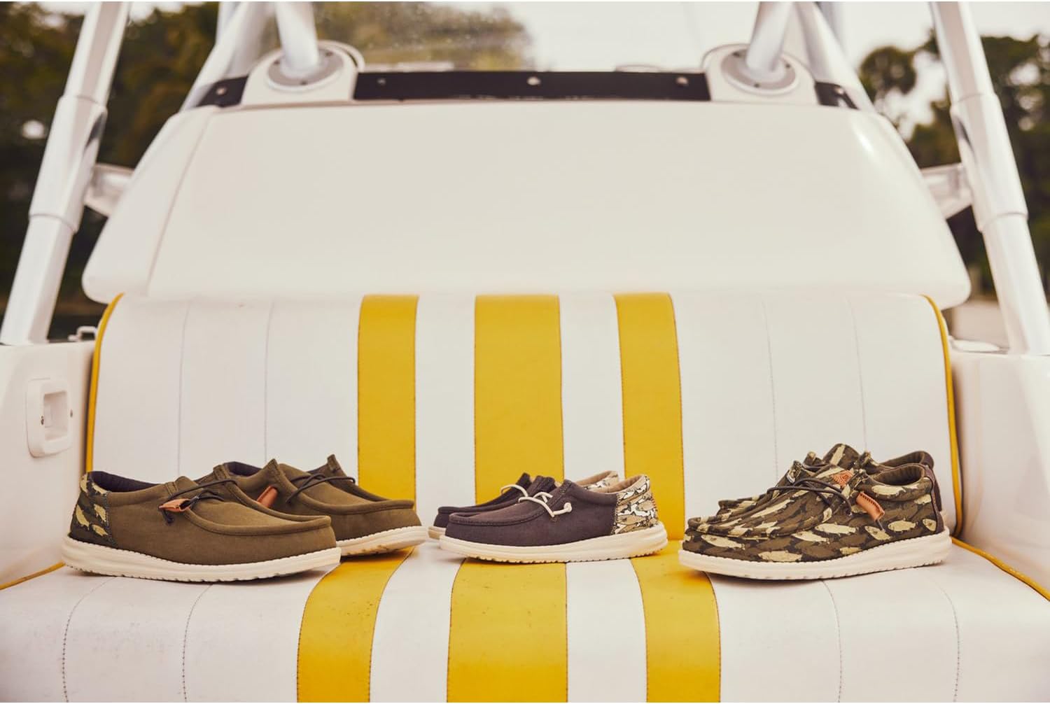 Hey Dude Men's Wally Fish Camo | Men's Shoes | Men Slip-on Loafers | Comfortable & Light-Weight - Image 2