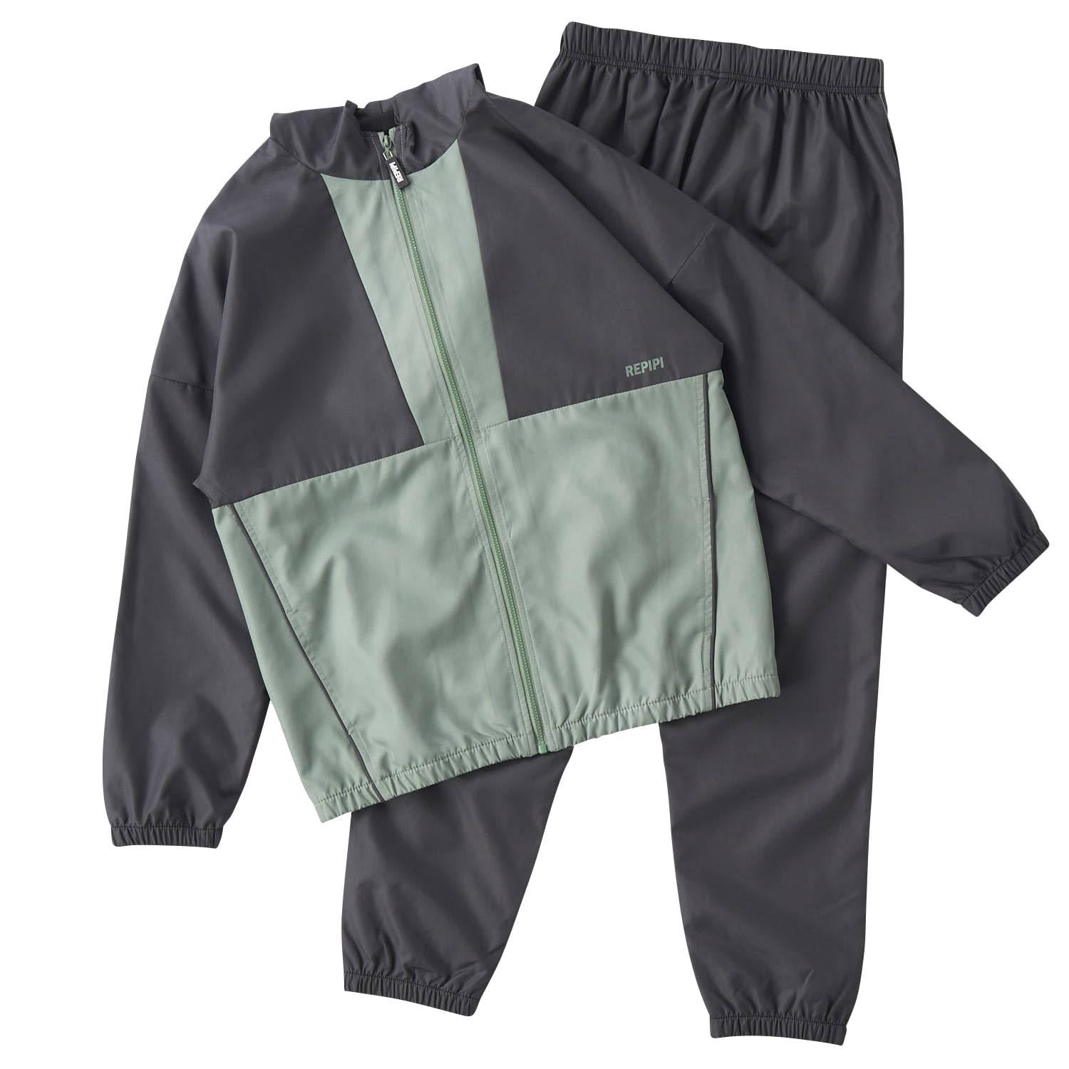 repipiarmario(レピピアルマリオ) ウィンドブレーカー上下セットフルジップパーカー 配色切替 143852ガールズ
