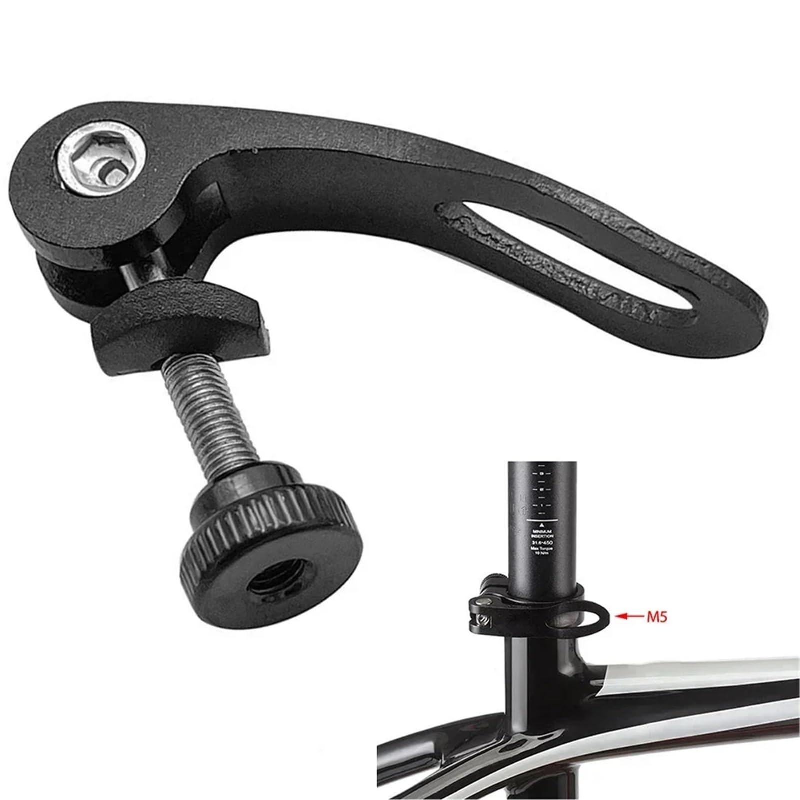 Vite a sgancio rapido per morsetto sedile 5 Pezzi Vite A Sgancio Rapido For Bicicletta Morsetto Reggisella For Bici Bullone Spiedino M5 45 Mm Leggero Regola