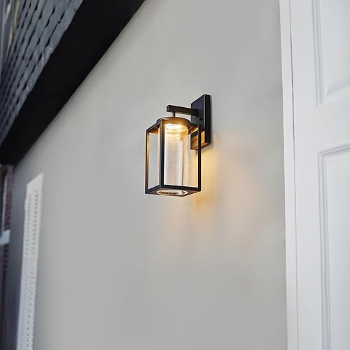 Miniatura 9 de Aplique de pared Globe Electric 44227 para exterior, aplique de pared exterior con LED integrado de 8,5 W, 44359