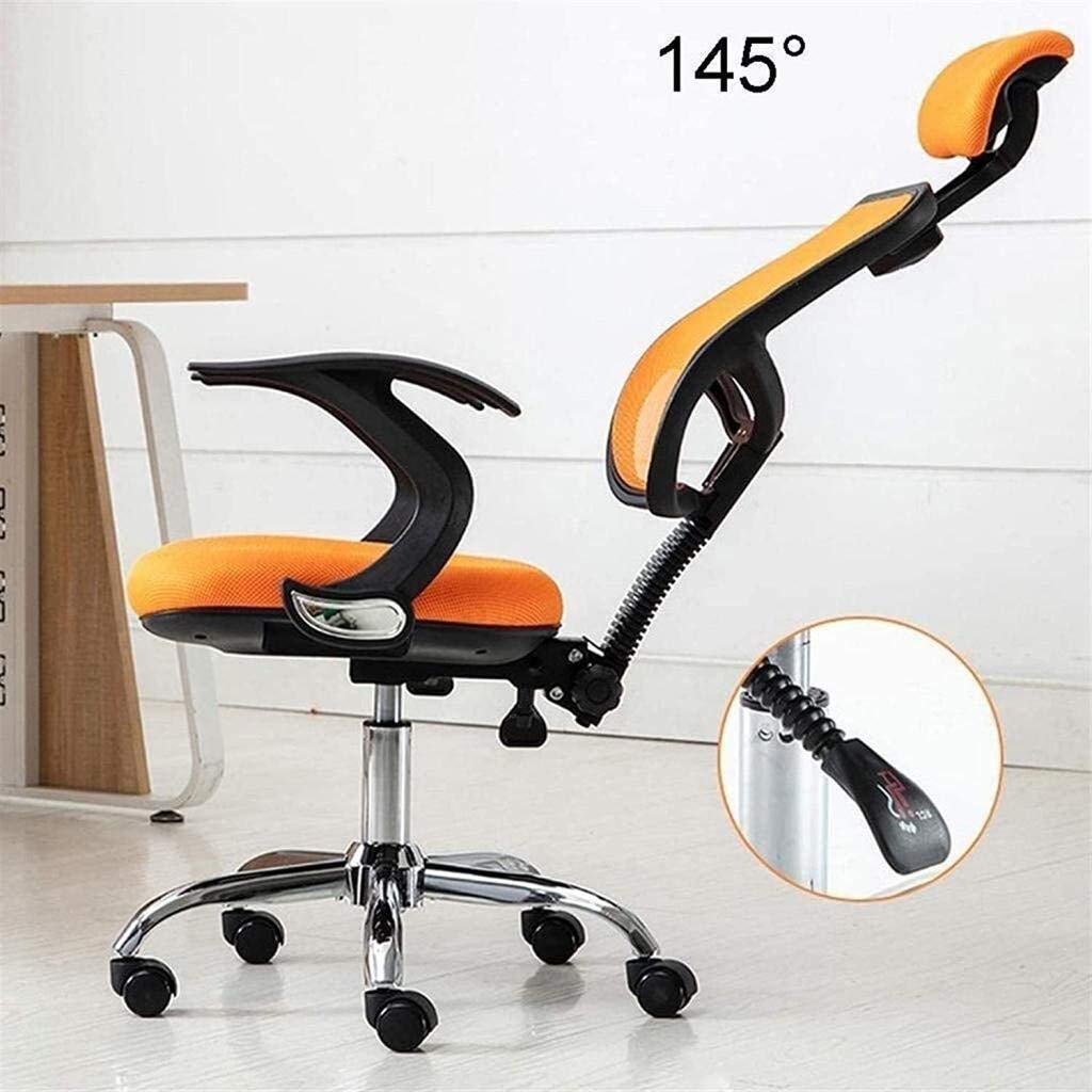 Sedia Ergonomica Da Ufficio/gaming MOYO - Rete Traspirante, Supporto Lombare, Braccioli 3D, Arancione