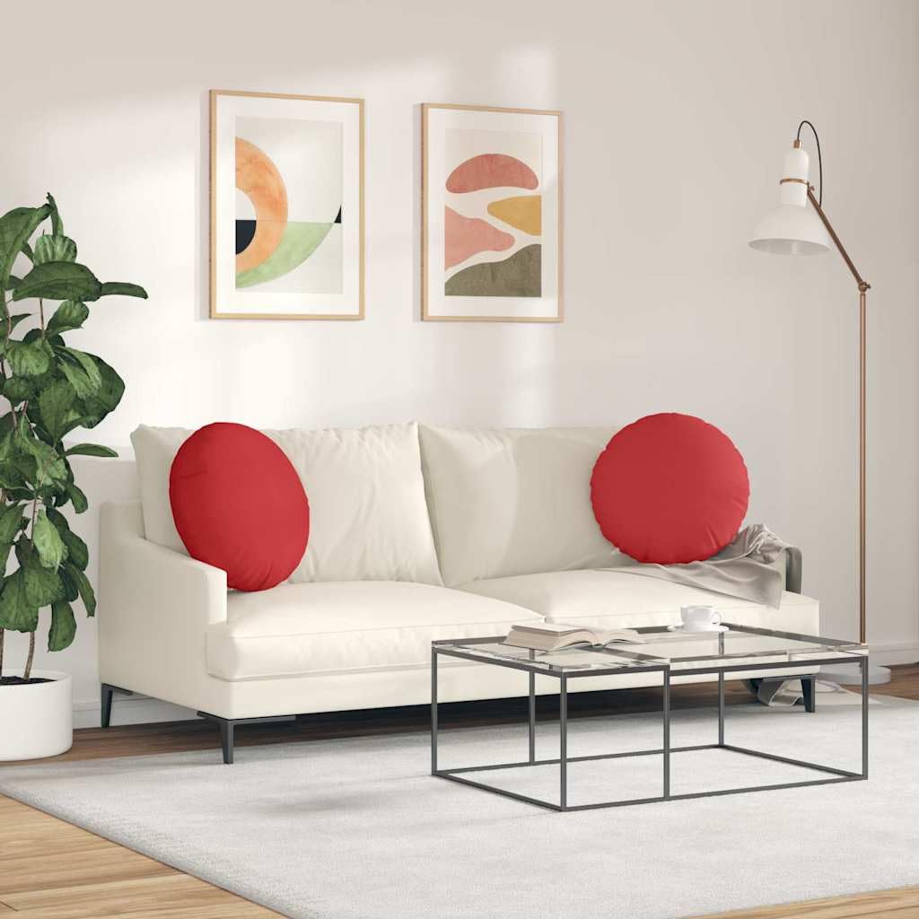 SYDE Cuscini per sedia, 2 pezzi, rosso, 50 x 19 cm