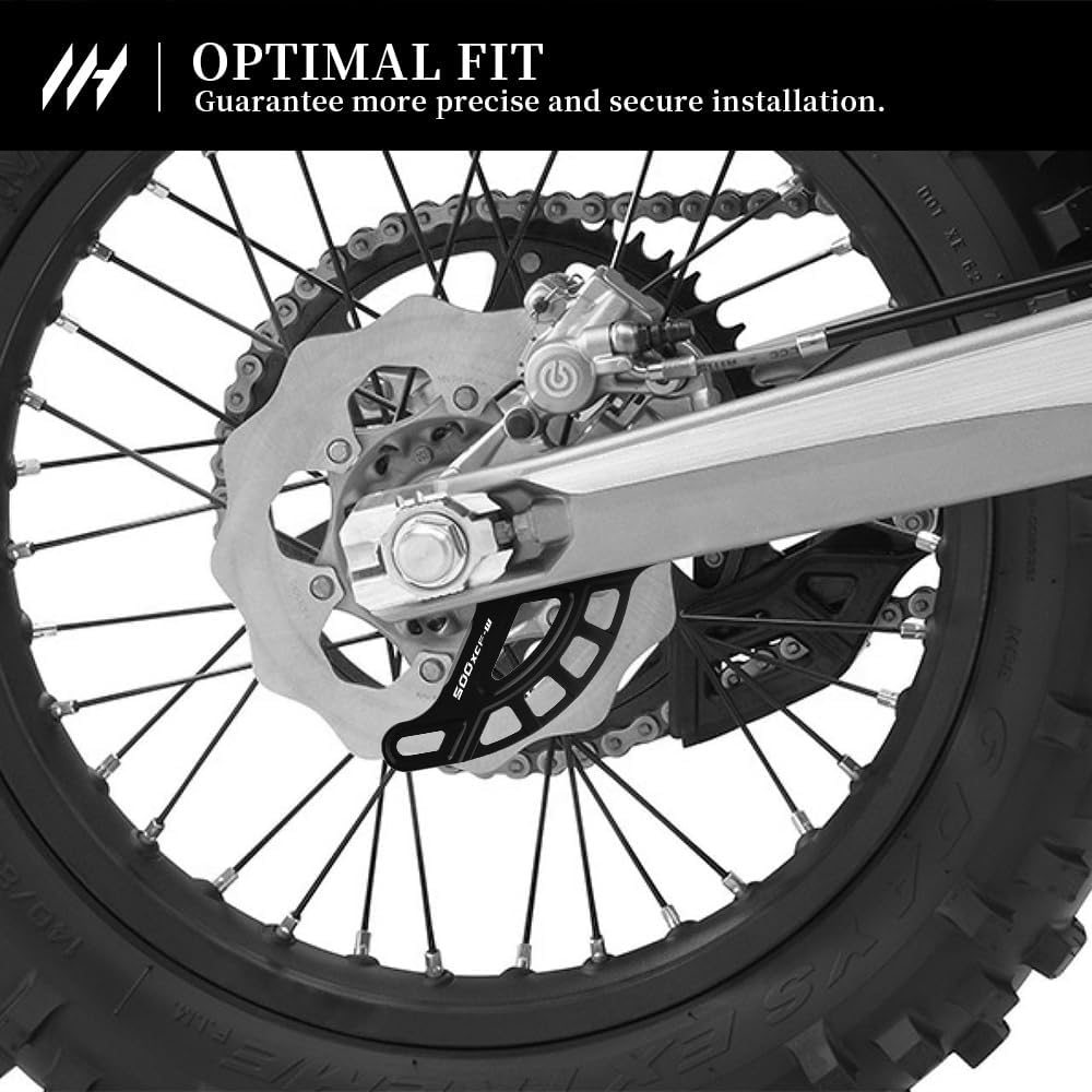 Motorcycle Rear Brake Disc Protector For 500 XCF-W 2020-2024 Rear Brake Disc Guard CNC Aluminum 500 xcf-w Accessories (Black)