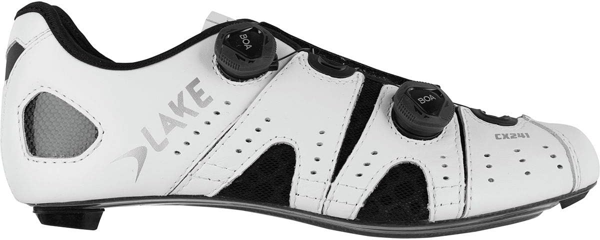 Amazon | Lake Cx241 サイクリングシューズ メンズ ブラック/シルバー