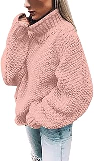 Solid Color Casual Knitted Long Sleeve Sweater Women's...