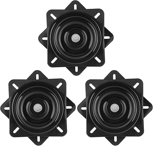 3 taburetes giratorios de 6.25 pulgadas, placa giratoria para silla reclinable o muebles
