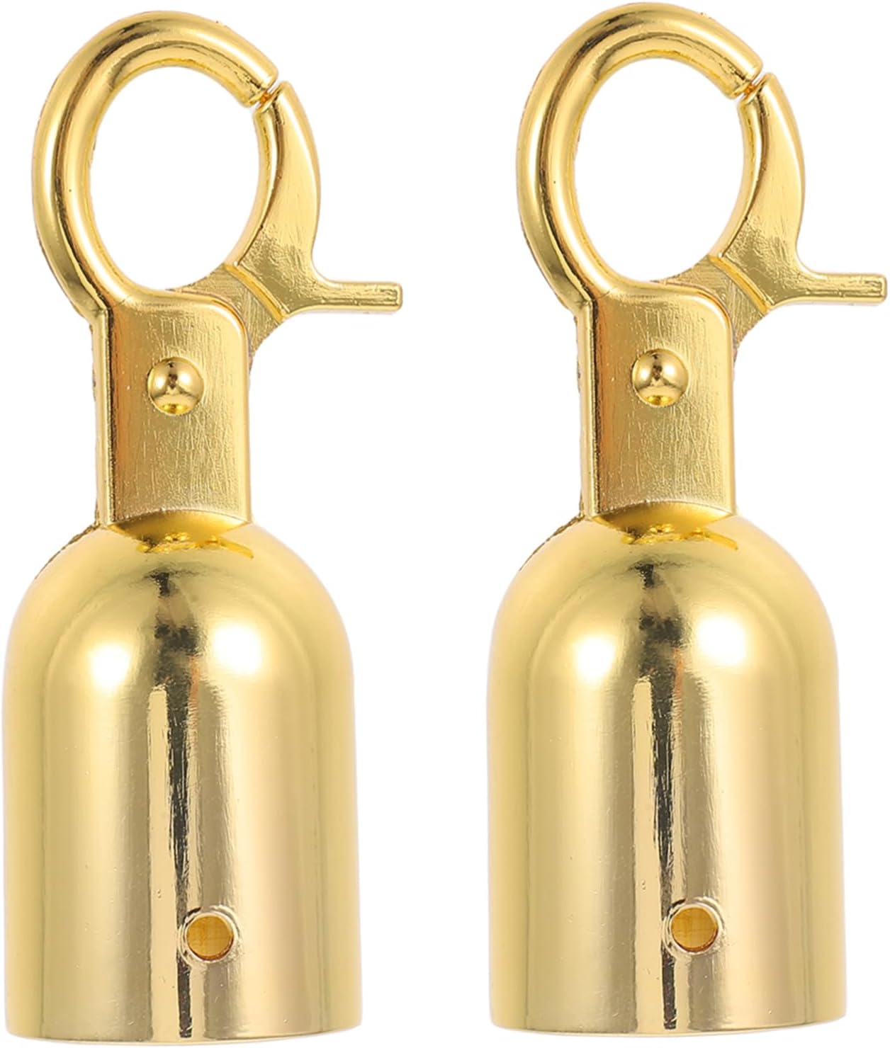 2pcs Rope End Snap Bell Hook End Snaps Cap Stopper for Crowd Control Barriers Zinc Alloy