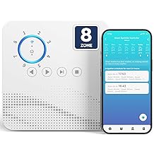 tolviviov Smart Sprinkler Controller, 8-Zone Indoor WiFi Irrigation Controller, App Enabled, Simple Automated Watering Scheduling, Local Weather Intelligence, Rain, Freeze Skip