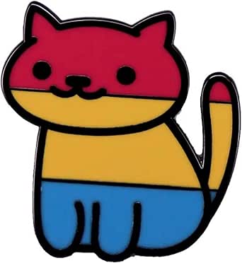 Pan Pride Cat Kitten Pansexual They Them Pronomes Não Binário Não ...