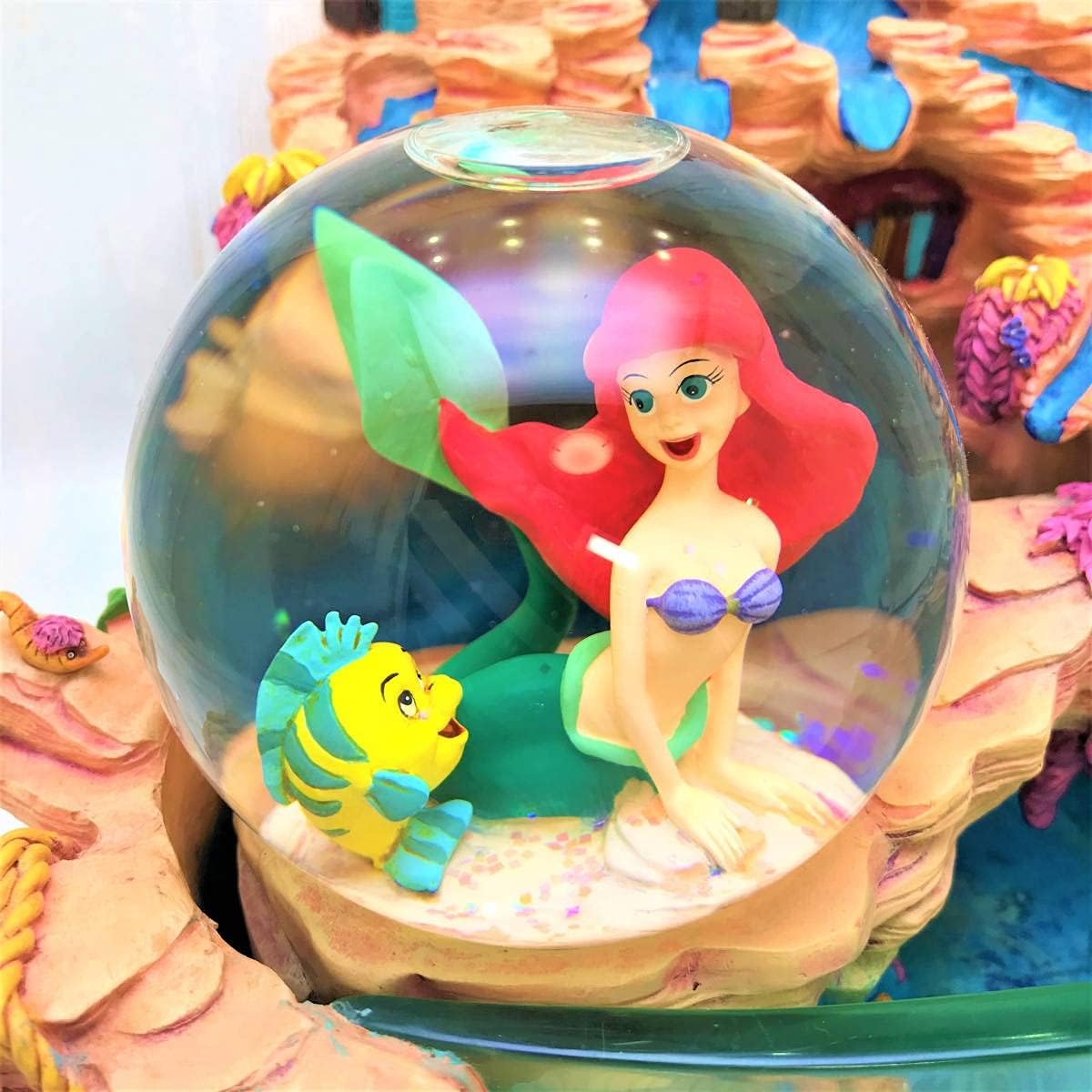 レア★リトル・マーメイド アリエル セバスチャン 噴水 スノーグローブ 激レア☆リトル・マーメイド The Little Mermaid アリエル