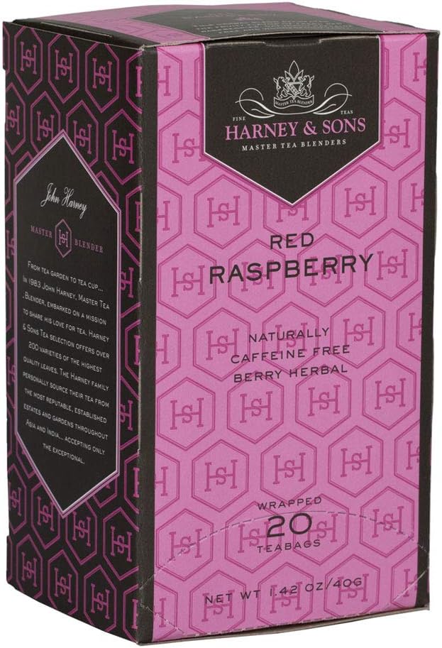 Harney & Sons Herbal Tea, Red Raspberry, 20 Tea Bags Amazon.ca