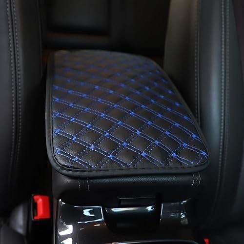 Vista 12 de MiOYOOW Funda para reposabrazos de automóvil, resistente al desgaste, almohadilla de consola central impermeable para la mayoría de autos, SUV
