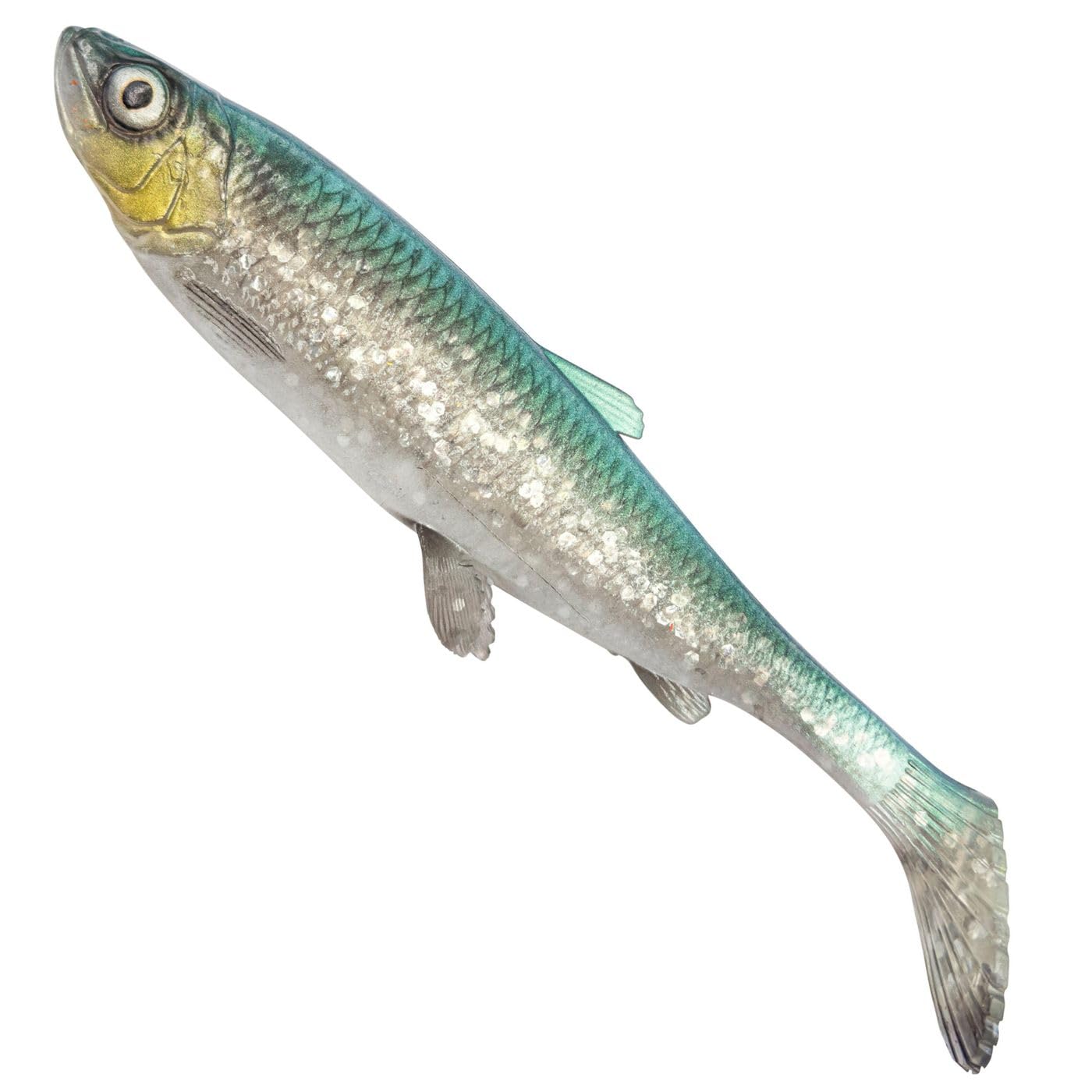 Savage Gear 3D Herring Shad V2 - Gummifische, Farbe:Green Silver, Länge/Gewicht/Packungsinhalt:25cm / 102g / 1 Stück