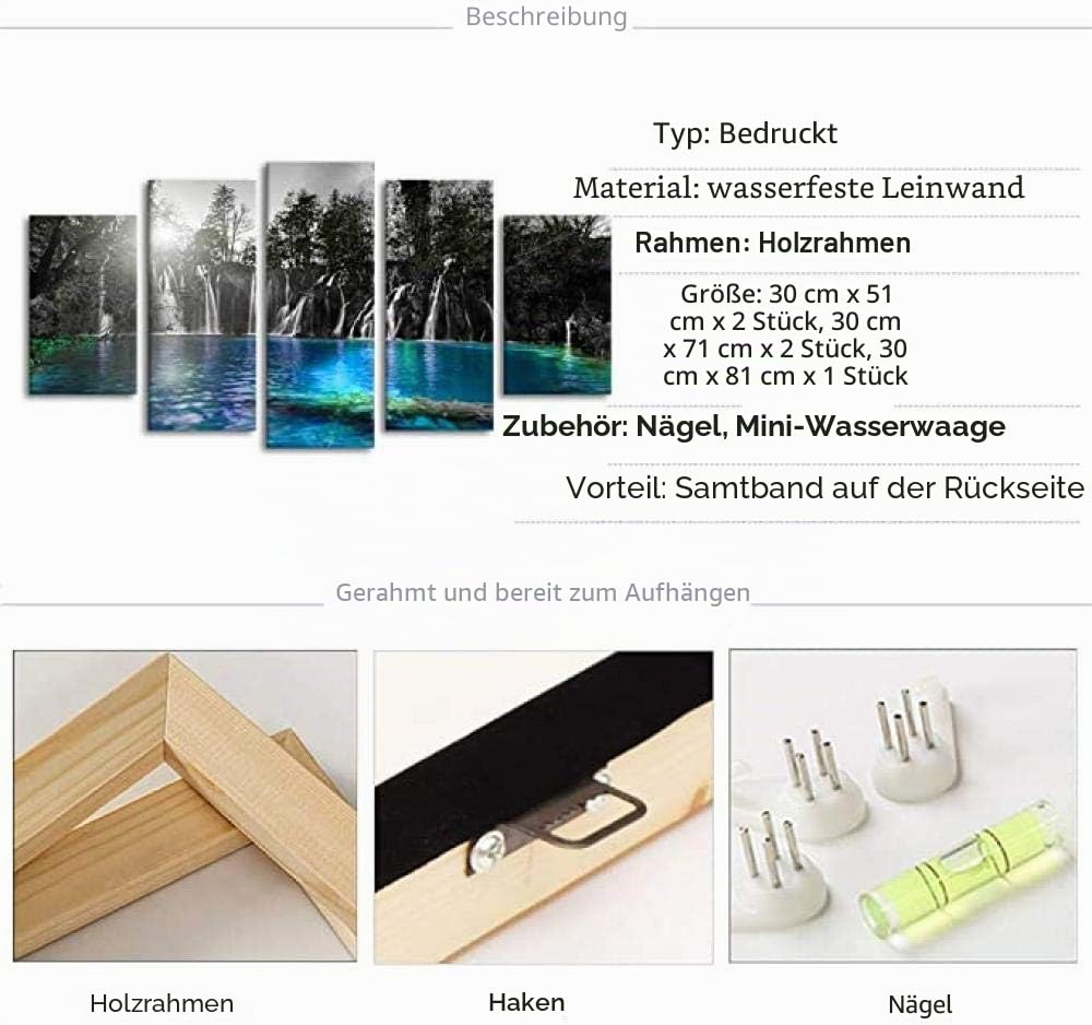 IKDBMUE 5 Paneele Leinwand Wandkunst Star Wars Todesstern Sonnenuntergang Wandgemälde Bilder Kunstwerk Poster Schwarz Weiß Wanddekoration Gerahmte Drucke für