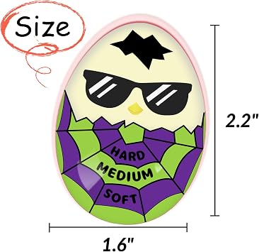 Lasubst Color Changing Egg Timer for Boiling Eggs, Purple & Green