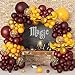 170Pcs Magical Wizard School Balloons Garland Party Decorations Gold Snicth Burgundy Confetti Balloons Metallic Gold Balloons for Kids Birthday Party Potter Theme Baby Shower Supplies Favors