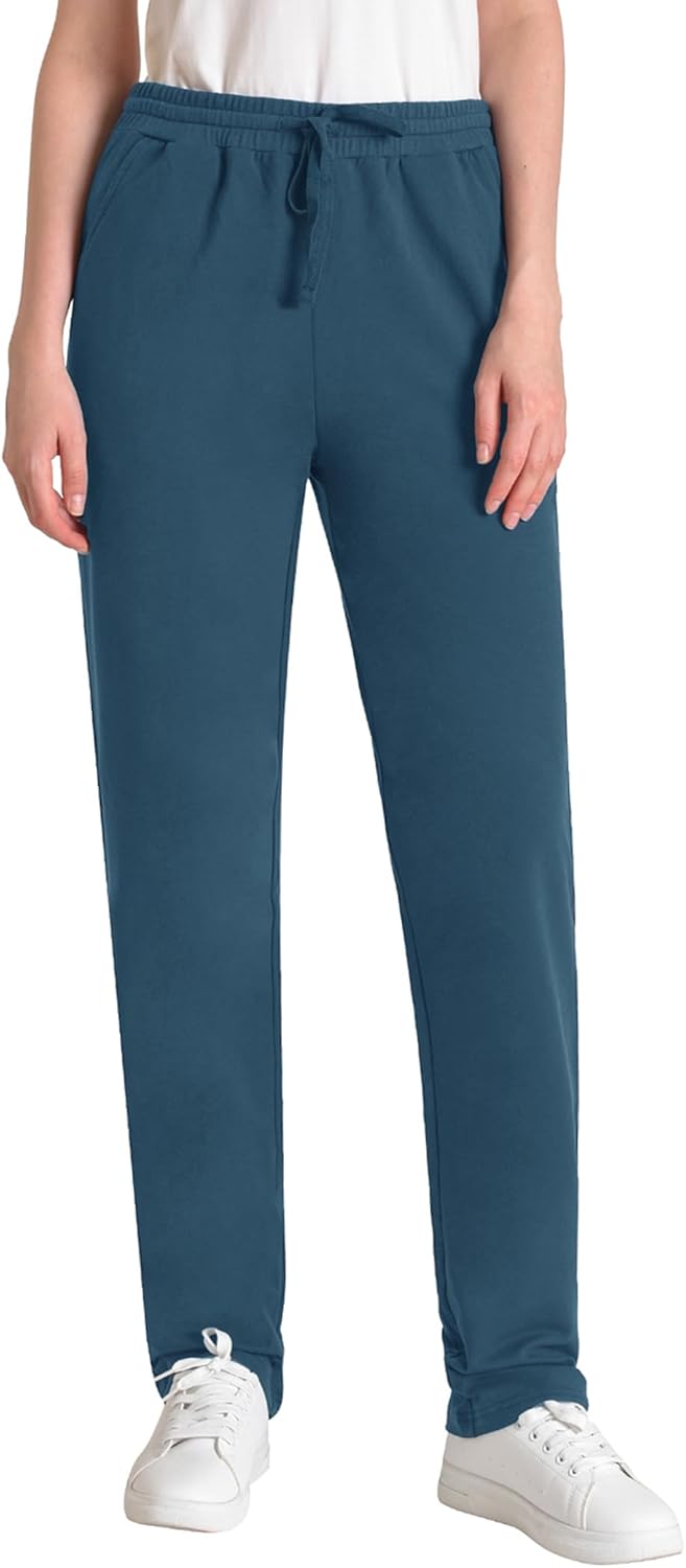 Weintee Women's 34" Inseam Tall Cotton Sweatpants with Pockets