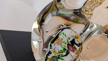 Amazon.co.jp: 超品黒木国昭 光琳 金彩象嵌 干支 午 ガラス工芸 馬