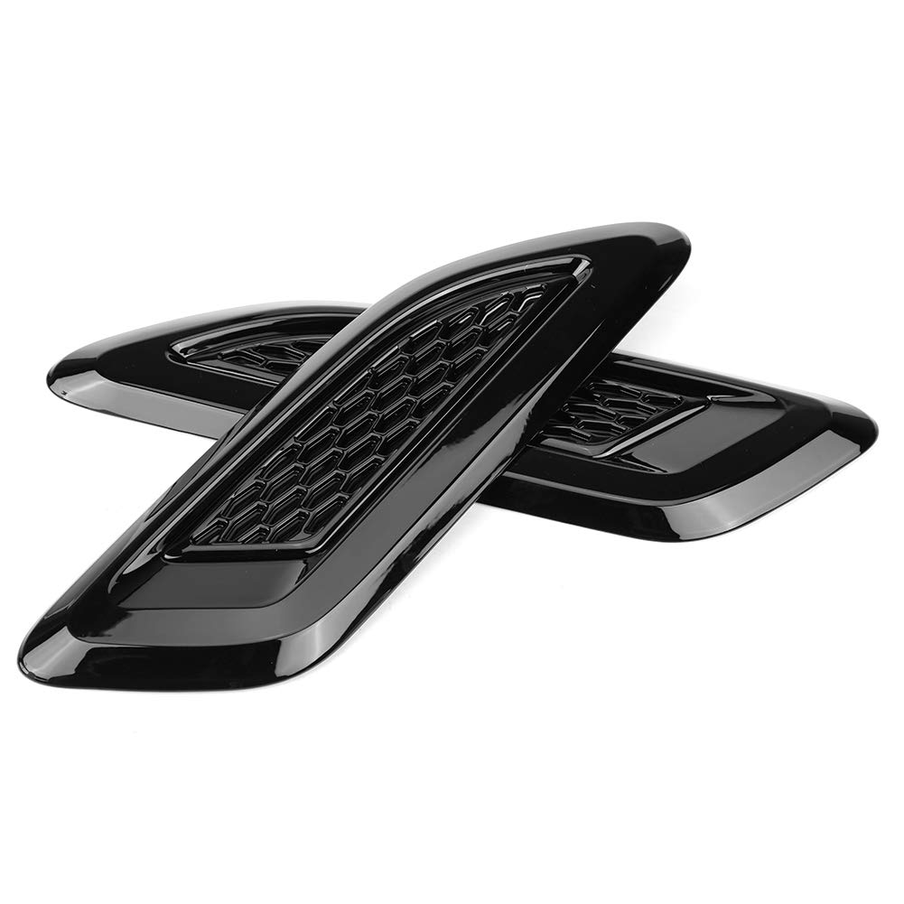 Finitura Per Presa D'aria, Finitura Ala di Uscita Auto in Fibra di Carbonio, Ala di Uscita Presa D'aria Per Cofano Esterno Universale Decorativa Per Land Rover Range Rover Evoque 2012-2018(#2)