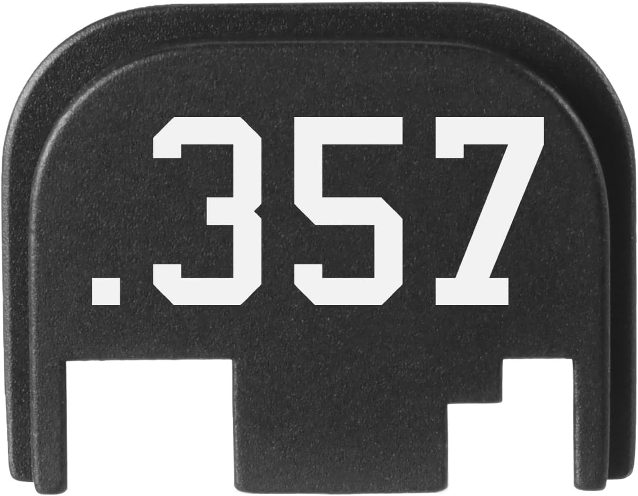 NDZ Performance Rear Slide Cover Back Plate for Glock Gen 1-4 Laser Engraved Hardcoat Anodized Aluminum in Black - .357 Caliber