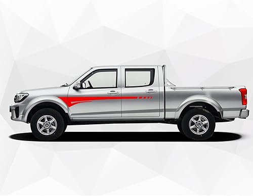 Miniatura 9 de ramuel Calcomanías gráficas y calcomanías de vinilo de rayas laterales de automóvil, deportes de carreras, calcomanías de vinilo de rayas