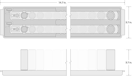 Miniatura 10 de TEKTON Juego de llaves de vaso de 12 puntos con rieles, 22 piezas (38-1 pulg.)  SHD92210