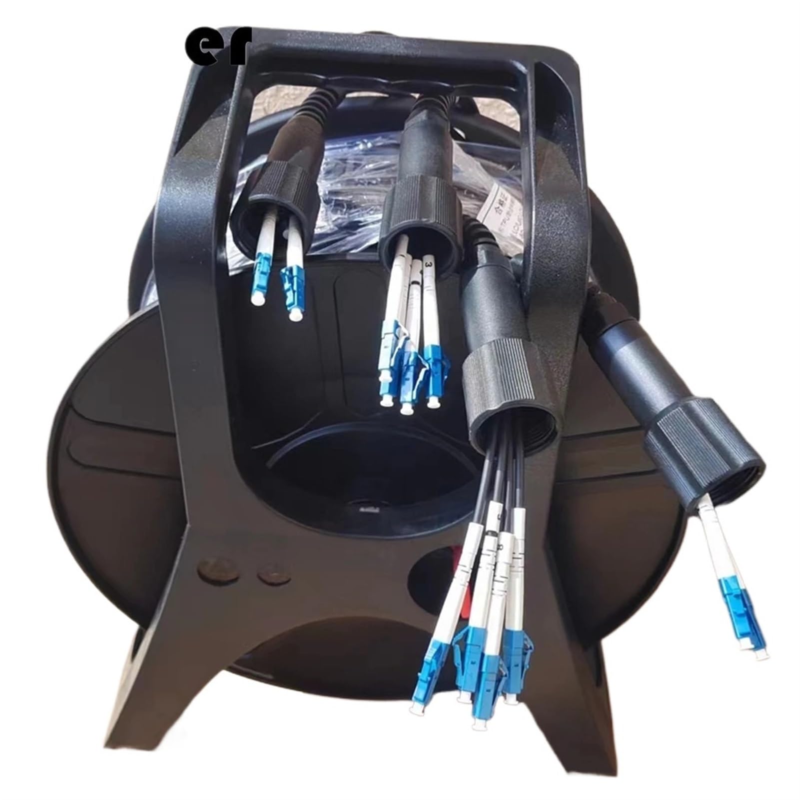 Cavo patch schermato PCD380 300 m 2/4/6/8 core, bobina PDLC LC SC FC SM TPU DVI impermeabile monomodale (LC-LC, 8C LSZH con bobina)