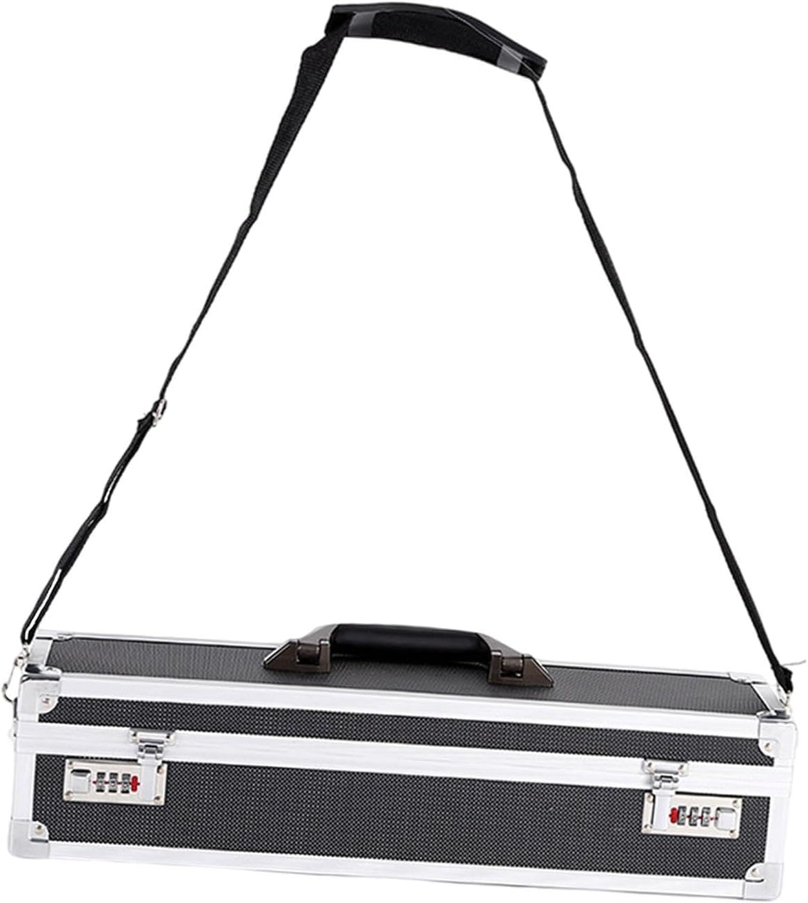 Chef Knife Case Lockable Storage Box Aluminum Alloy Frame Culinary Knife with Handle Tool Case for Cooking Classes Activities