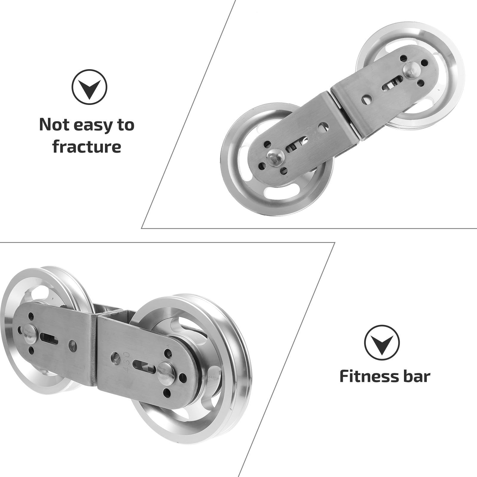 YARNOW Polea de Elevación y Fácil de Instalar Cojinetes de Acero Inoxidable Rueda Silenciosa para Máquina de Fitness Suspendida para Gimnasio en Casa