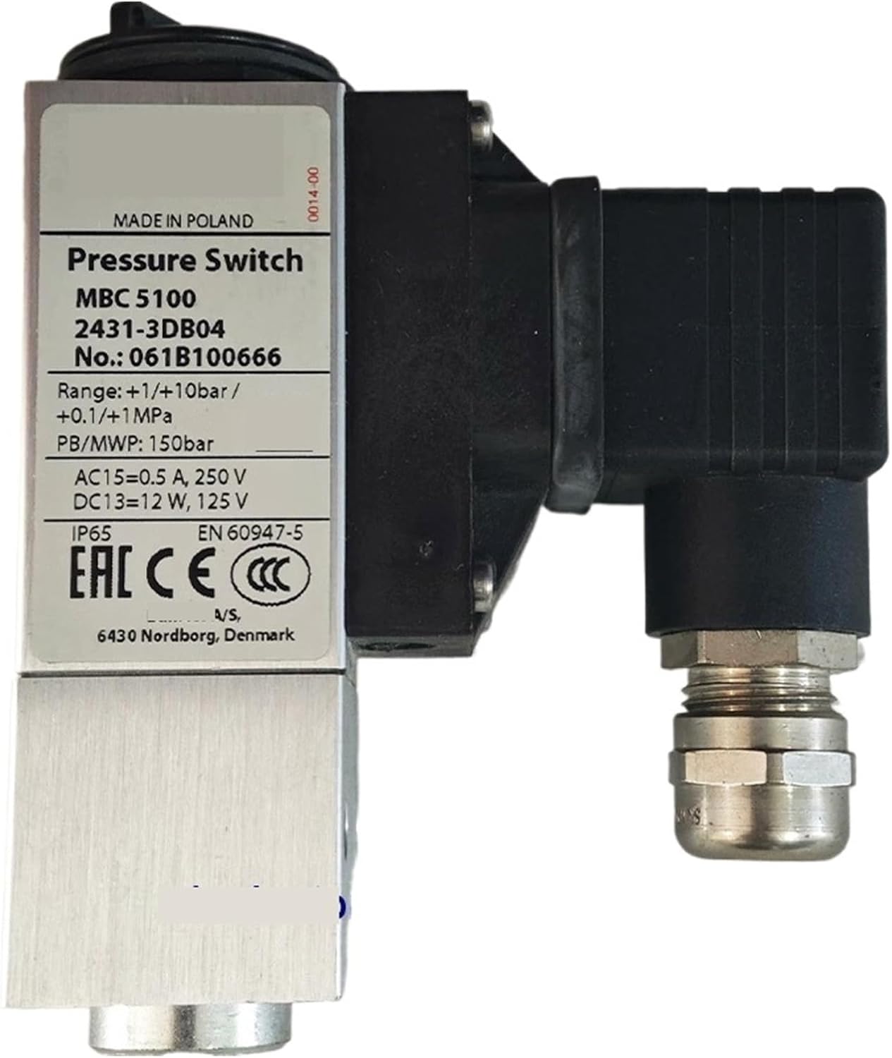 Pressure Switch MBC5100 061B100066 061B100166 061B100366 061B100566 061B100666 061B100766 061B100866 061B100966(061B100066)